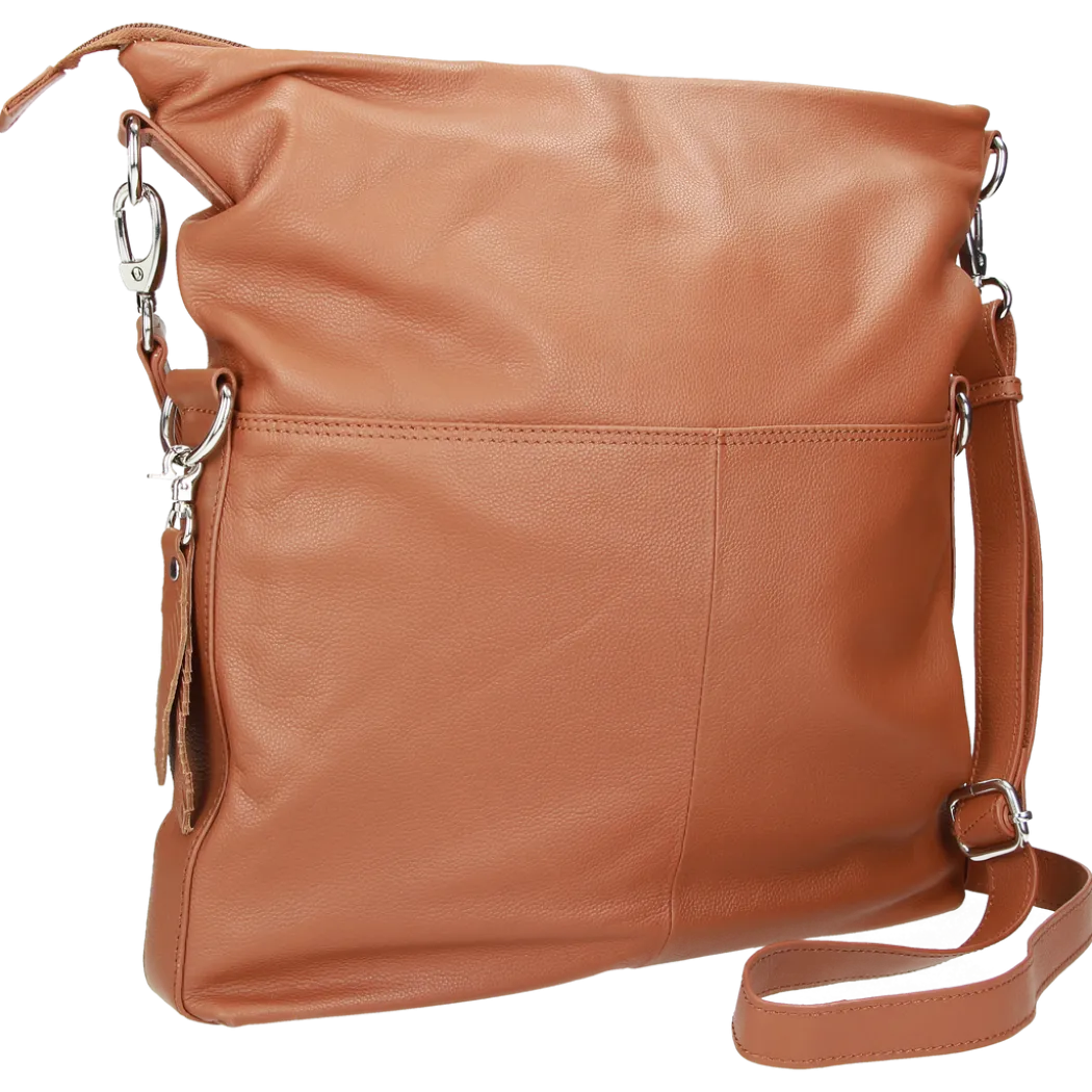 Crossbody Bag (L) - cognac