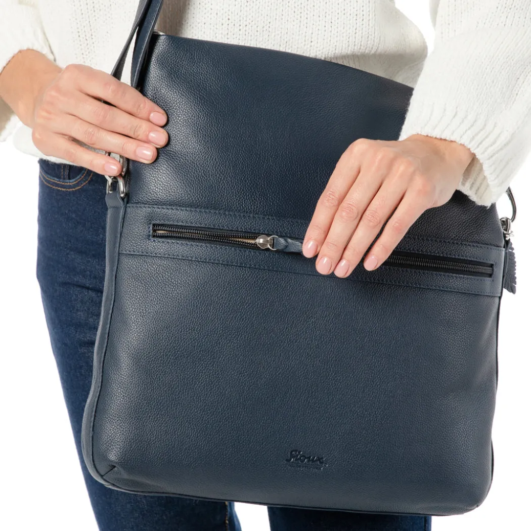 Crossbody Bag (L) - navy