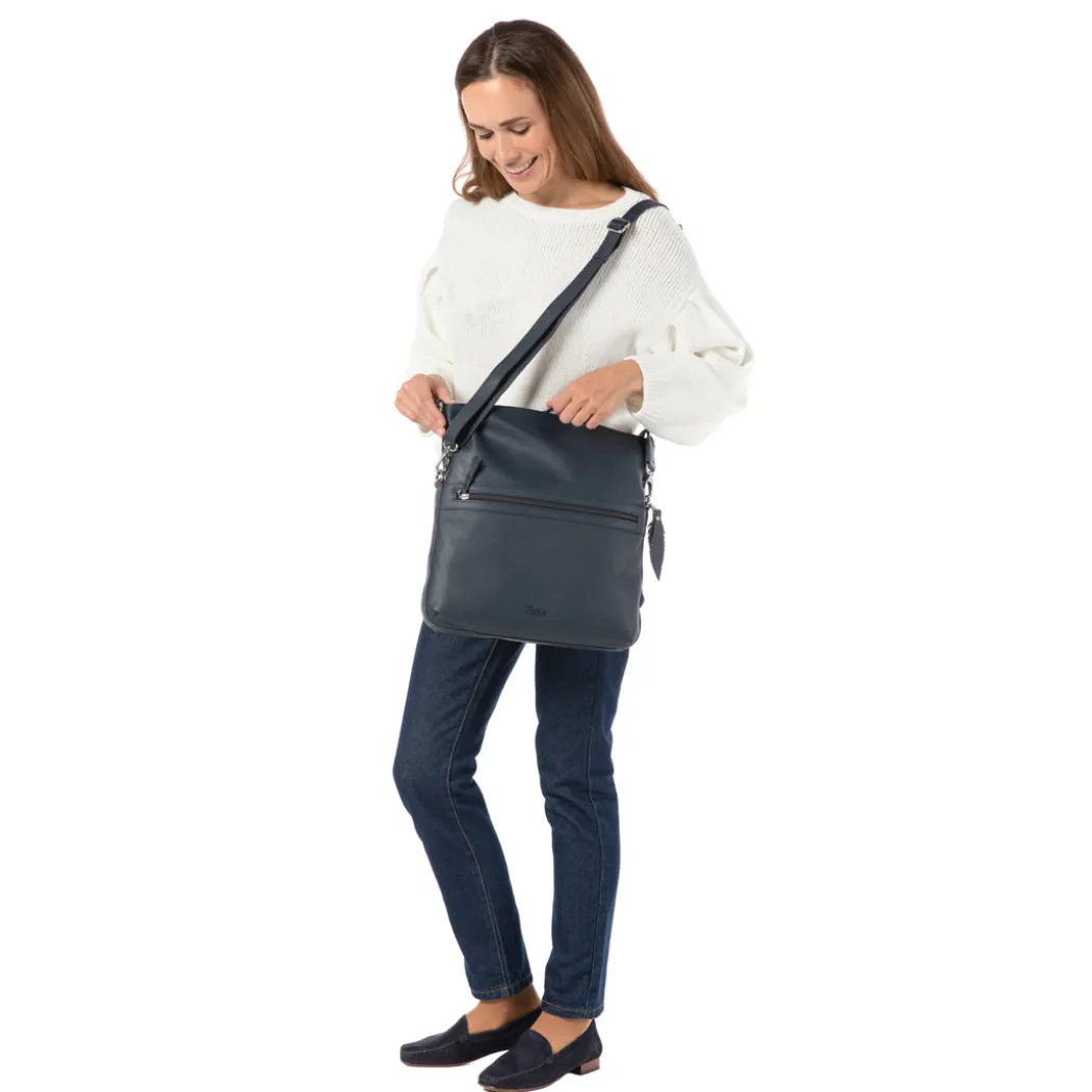 Crossbody Bag (L) - navy