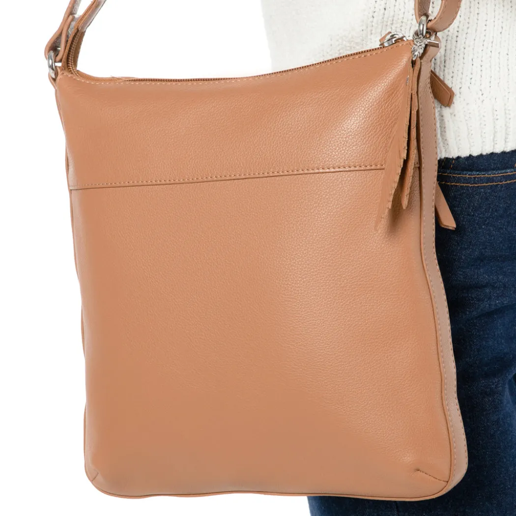 Crossbody Bag (M) - cognac