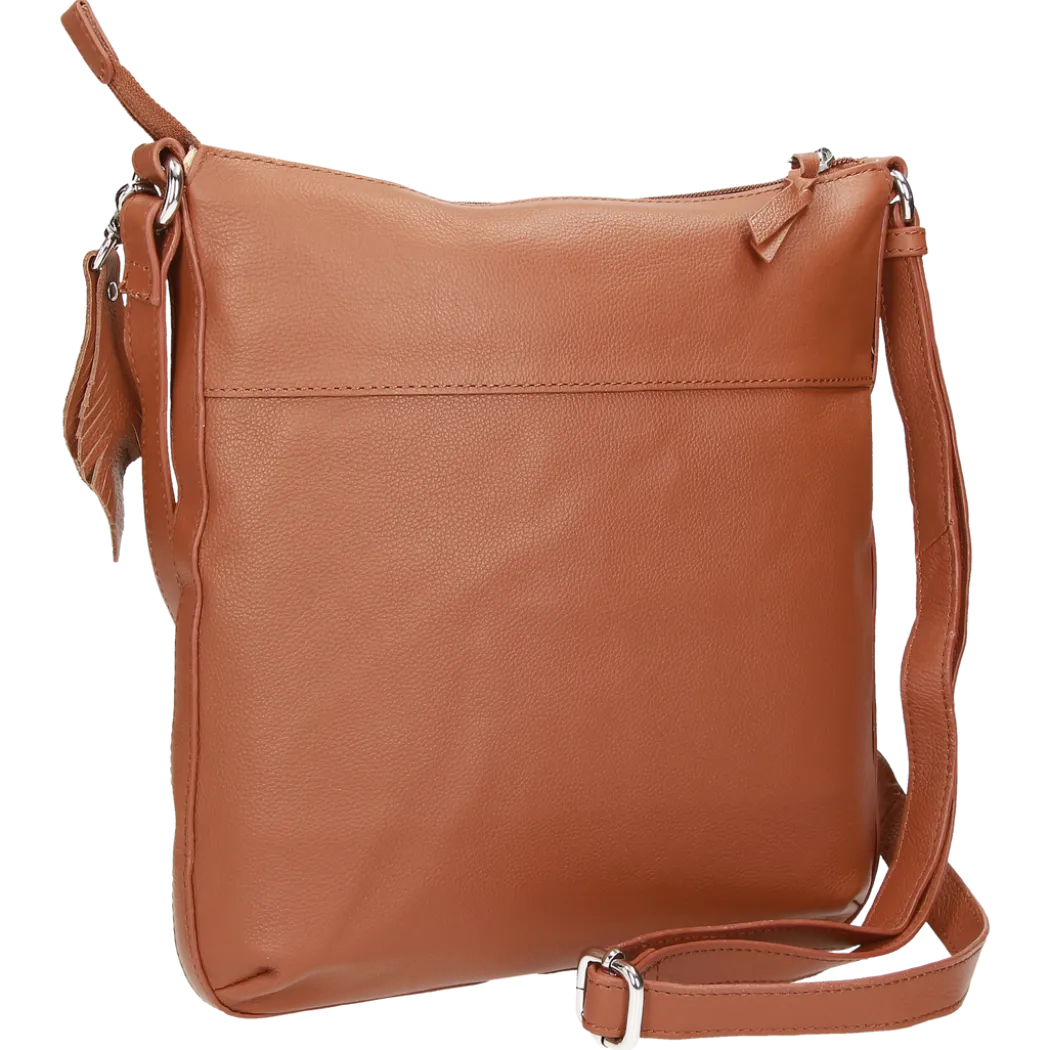 Crossbody Bag (M) - cognac