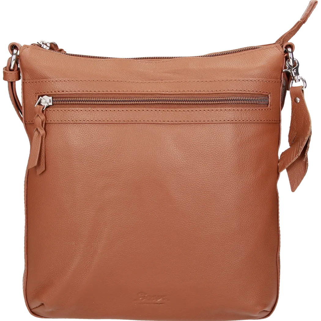 Crossbody Bag (M) - cognac